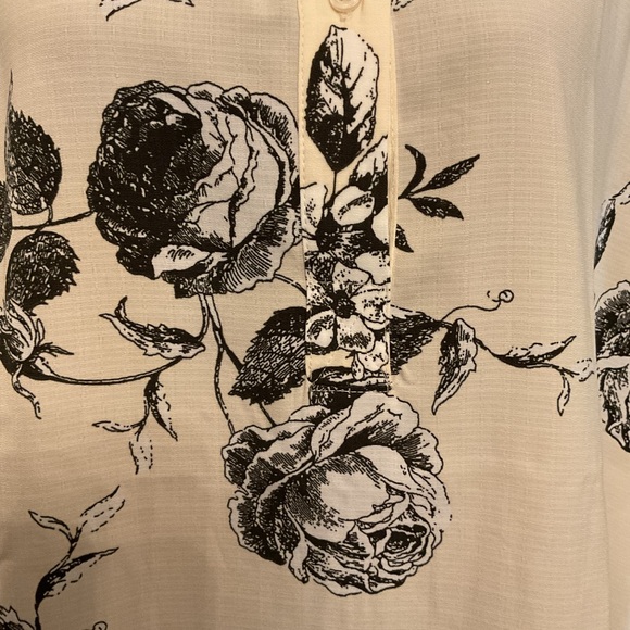 Studio 1886 Floral High Low Shirt - Picture 7 of 8